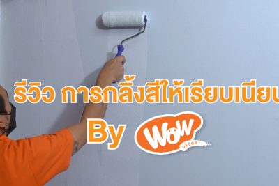 รีวิว เทคนิคการกลิ้งสีให้เรียบเนียน  By wowdecor