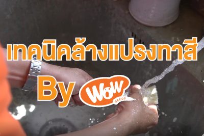 เทคนิคการล้างแปรงทาสี By Wow decor